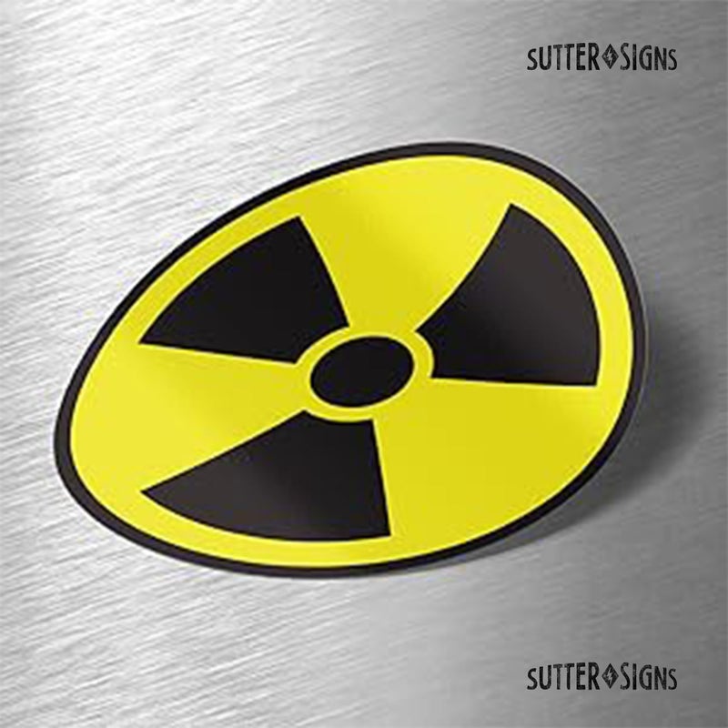 Sutter Signs Nuclear Radiation Warning Symbol Stickers - Individually Die-Cut - 3-Inch Diameter (Pack of 4 Decals) - Image 4